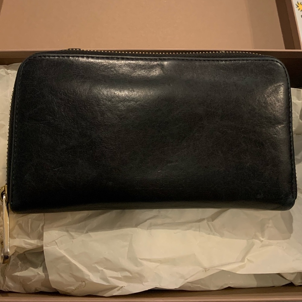 BADGLEY MISCHKA LARGE LEATHER WALLET